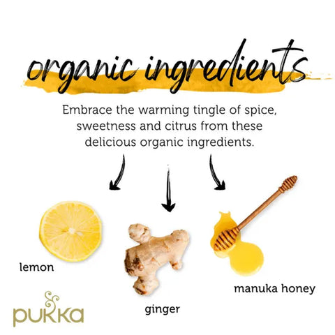 Pukka Lemon Ginger & Manuka Pukka Lemon Ginger & Manuka
