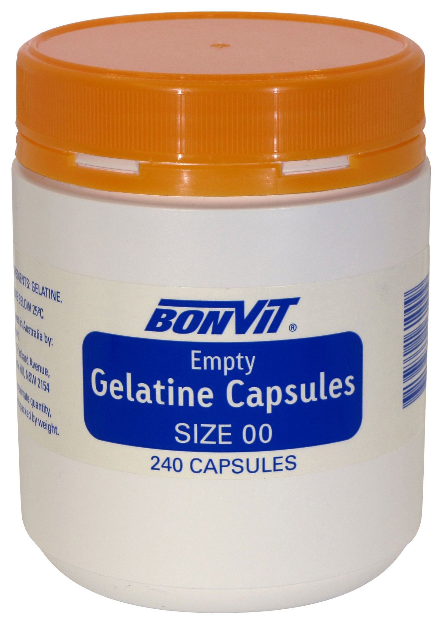 Bonvit Empty Gelatine Capsules 'OO' Size