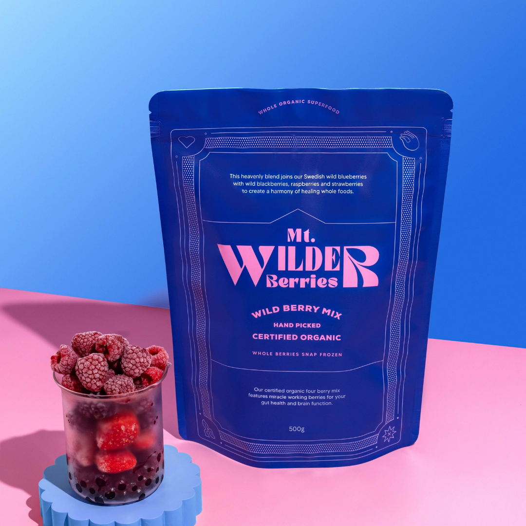 Mt Wilder Berries Organic Frozen Wild Berries Medley