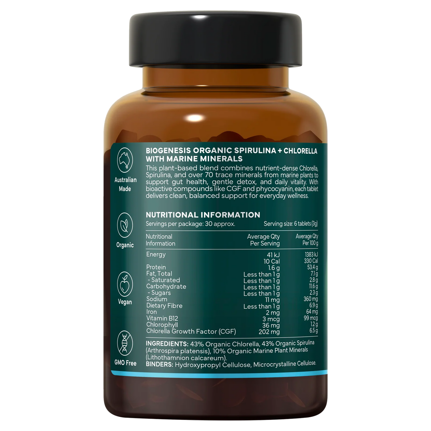 BioGenesis Organic Spirulina & Chlorella & Marine Minerals