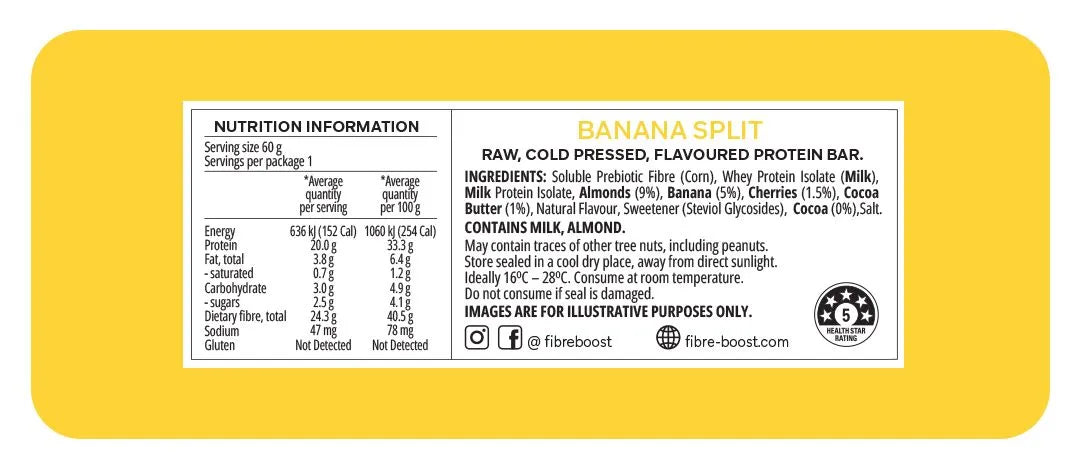 Fibre Boost Banana Split Protein Bar