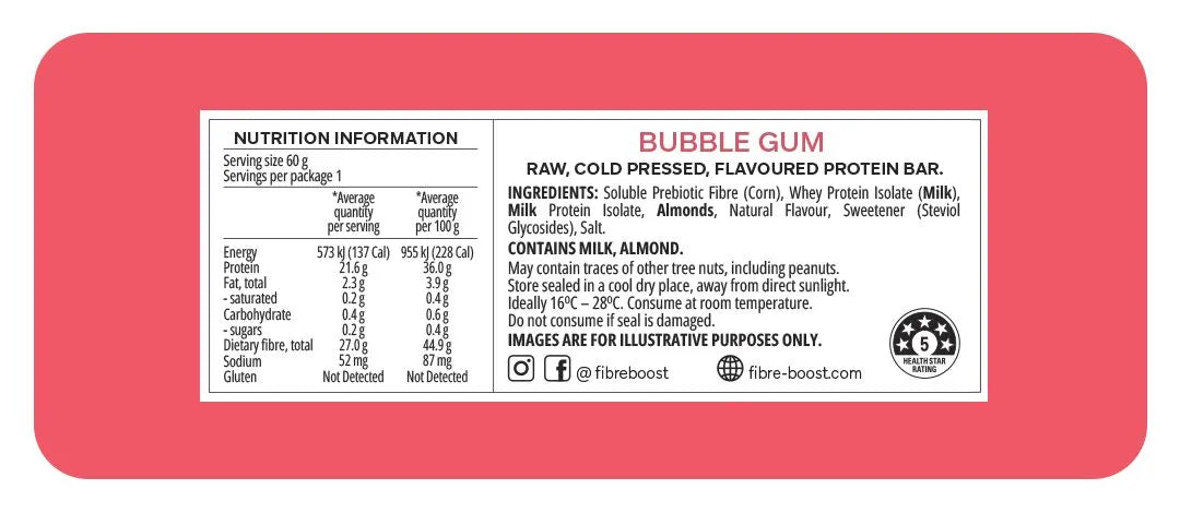 Fibre Boost Bubble Gum Flavour