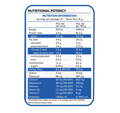 Morlife Chia Seeds + Probiotic & Vitamin D Morlife Chia Seeds + Probiotic & Vitamin D