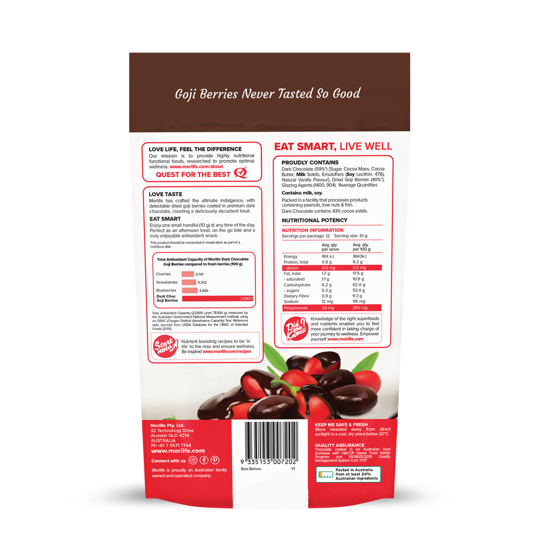 Morlife Dark Chocolate Goji Berries