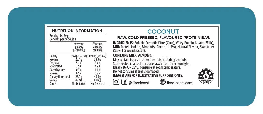 Fibre Boost Coconut Protein Bar