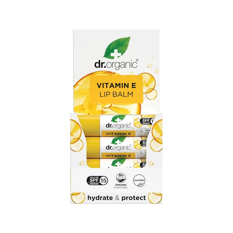 Dr Organic Lip Balm SPF 15 Organic Vitamin E