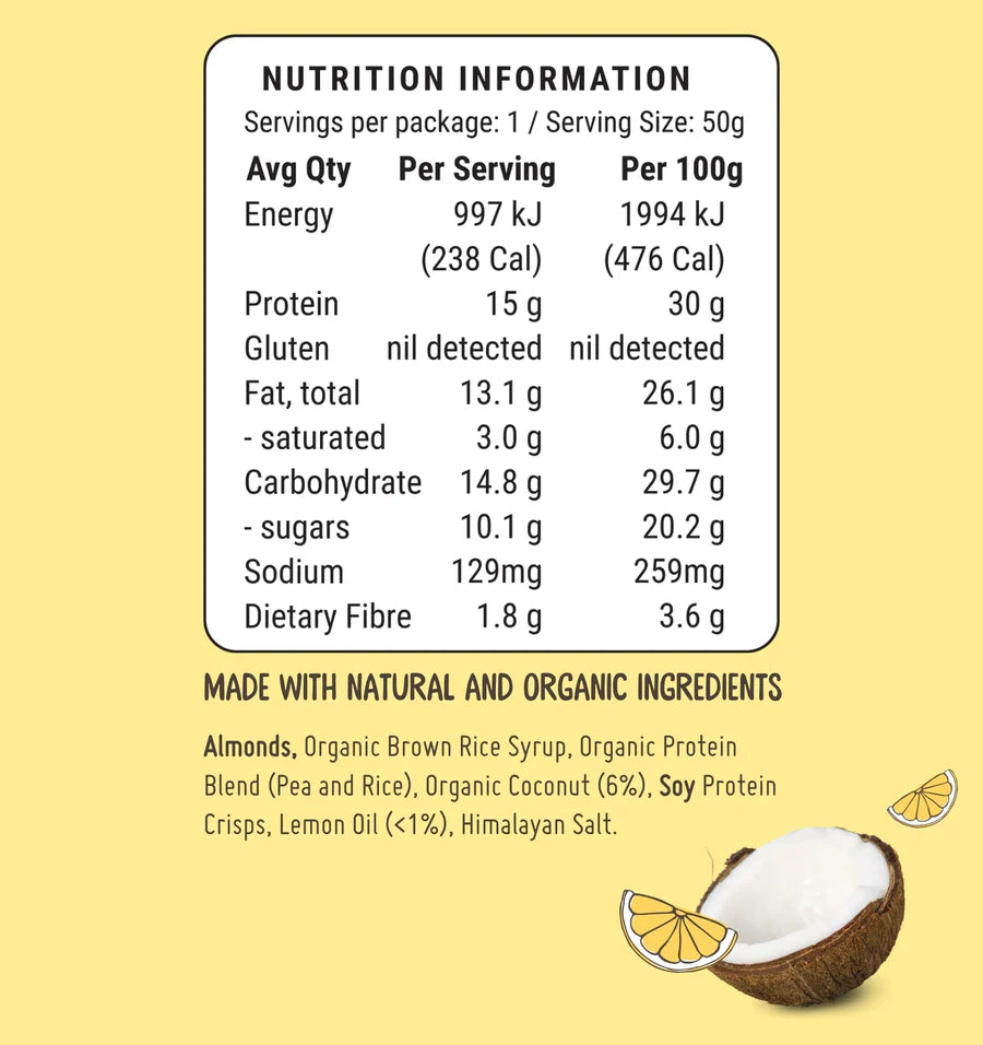 Fod Bods Lemon Coconut Bar
