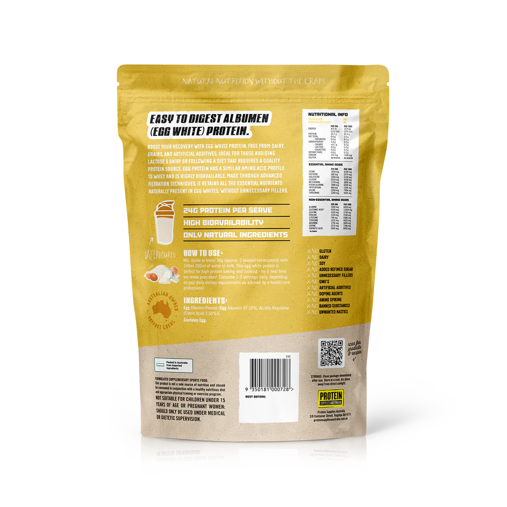 Protein Supplies Aust. PaleoPro (Egg White Protein) Pure