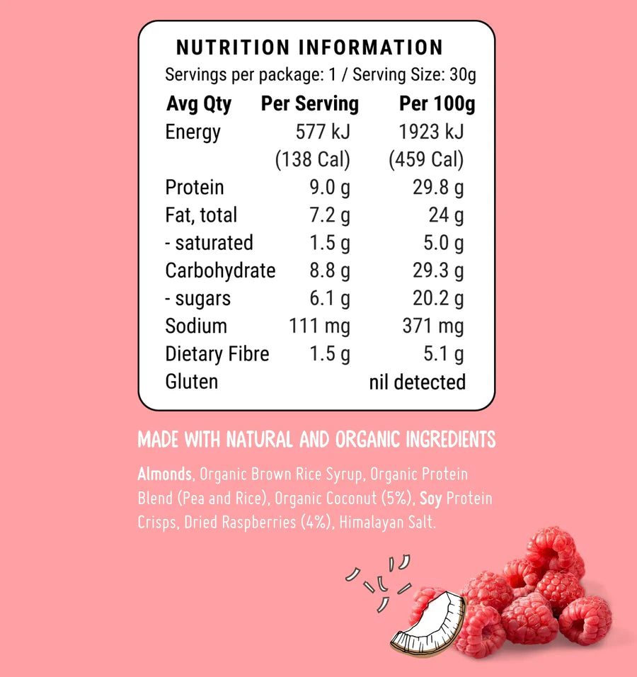 Fod Bods Raspberry Coconut Bar