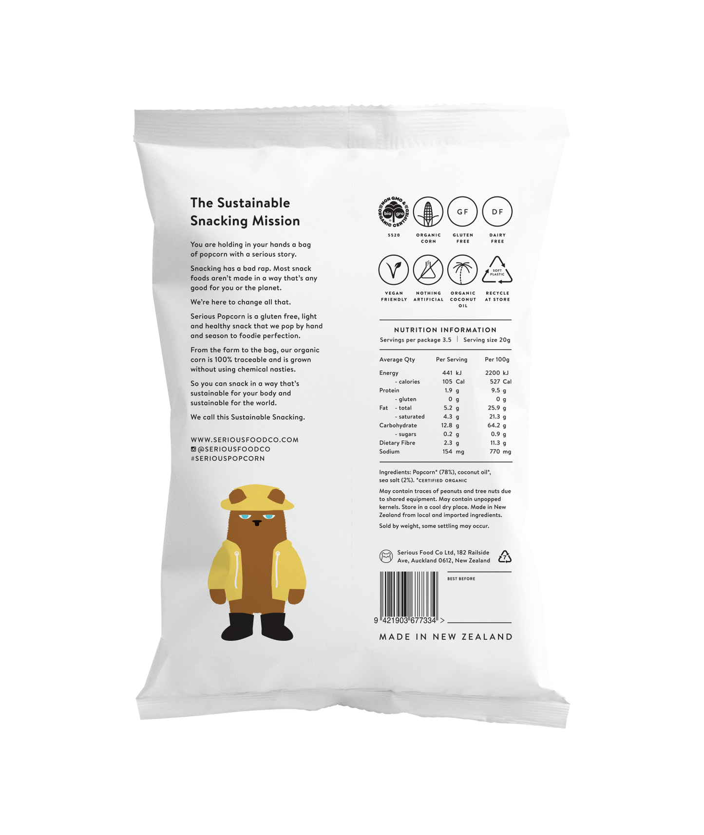 Serious Popcorn (Sea Salt)