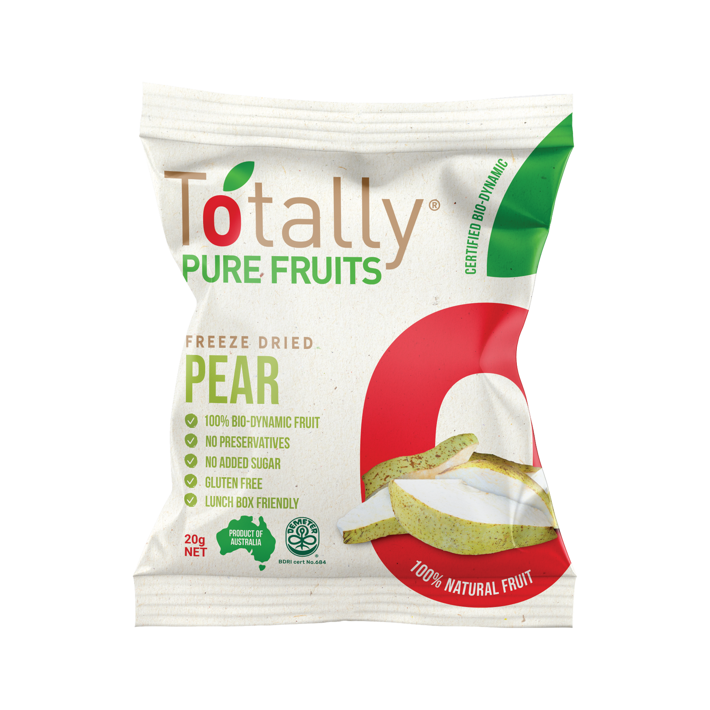 Totally Pure Fruits Freeze Dried Pear