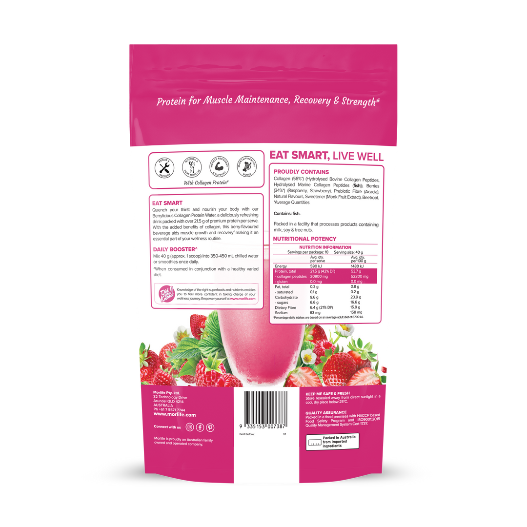 Morlife Protein Water (Berrylicious)