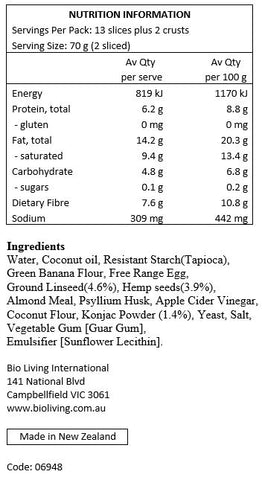 Venerdi Keto Hemp Linseed Loaf Venerdi Keto Hemp Linseed Loaf