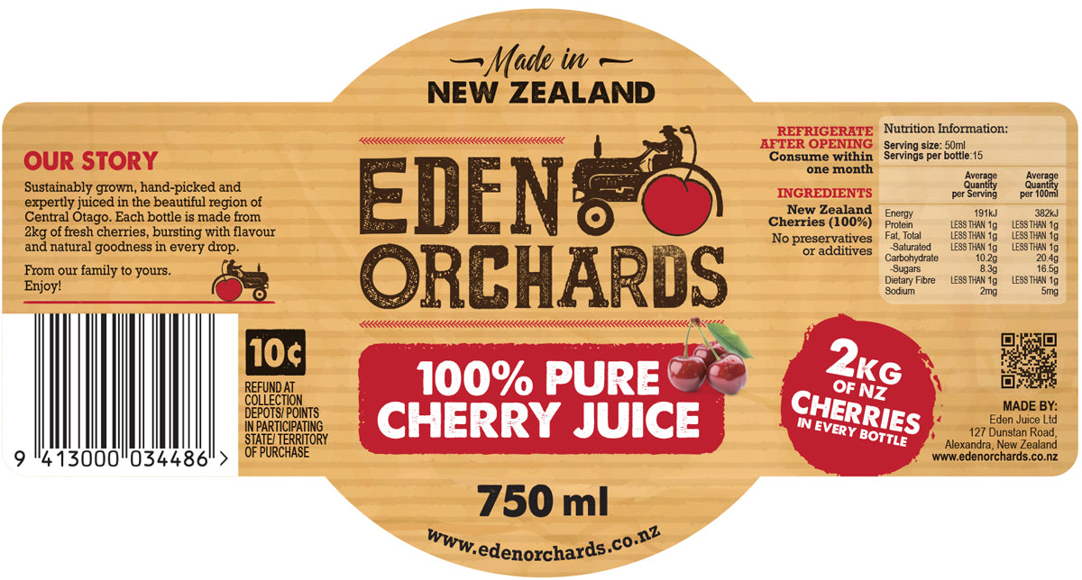 Eden Orchards Pure Cherry Juice