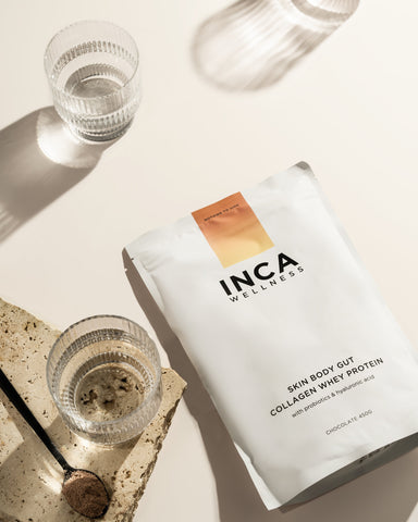 Inca Wellness Skin Body Gut Collagen Whey Protein Chocolate Inca Wellness Skin Body Gut Collagen Whey Protein Chocolate