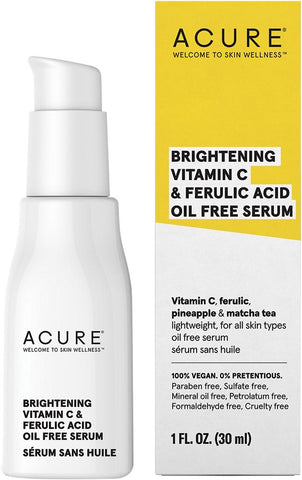 Acure Brightening Vit C & Ferulic Acid Oil Free Serum Acure Brightening Vit C & Ferulic Acid Oil Free Serum
