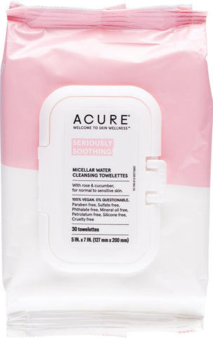 Acure Seriously Soothing Micellar Water Towelettes Acure Seriously Soothing Micellar Water Towelettes