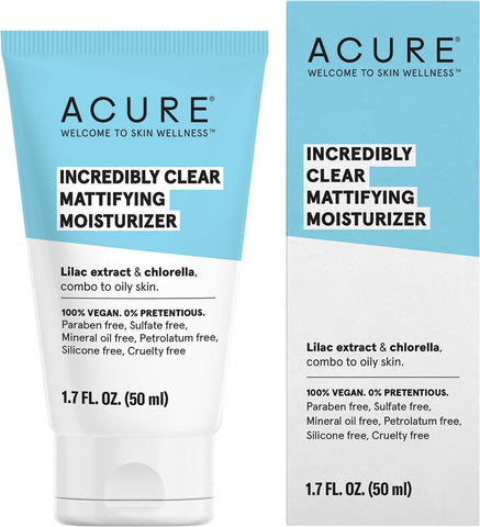 Acure Incredibly Clear Mattifying Moisturizer Acure Incredibly Clear Mattifying Moisturizer
