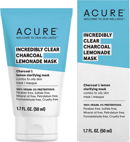 Acure Incredibly Clear Charcoal Lemonade Mask Acure Incredibly Clear Charcoal Lemonade Mask
