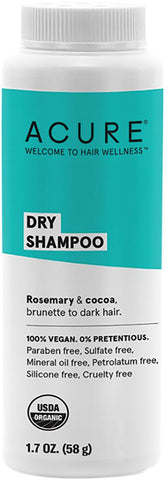 Acure Brunette To Dark Hair Types Dry Shampoo Acure Brunette To Dark Hair Types Dry Shampoo