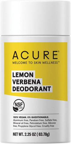 Acure Deodorant Stick Lemon Verbena Acure Deodorant Stick Lemon Verbena
