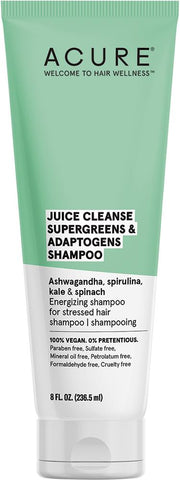 Acure Juice Cleanse S/Greens & Adaptogens Shampoo Acure Juice Cleanse S/Greens & Adaptogens Shampoo