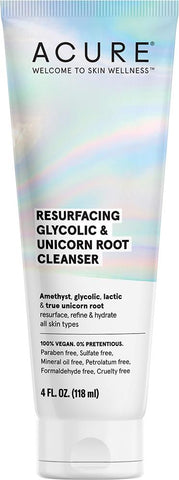 Acure Resurfacing Glycolic & Unicorn Root Cleanser Acure Resurfacing Glycolic & Unicorn Root Cleanser