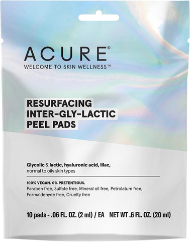 Acure Resurfacing Inter-Gly-Lactic Peel Pads 10 Acure Resurfacing Inter-Gly-Lactic Peel Pads 10
