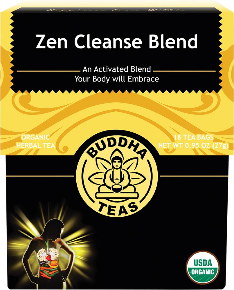 Buddha Teas Organic Herbal Tea Bags Zen Cleanse Blend