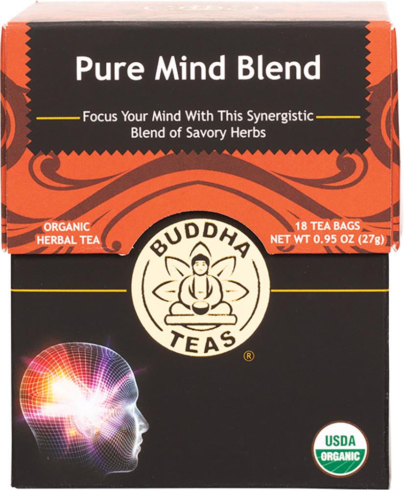 Buddha Teas Organic Herbal Tea Bags Pure Mind Blend