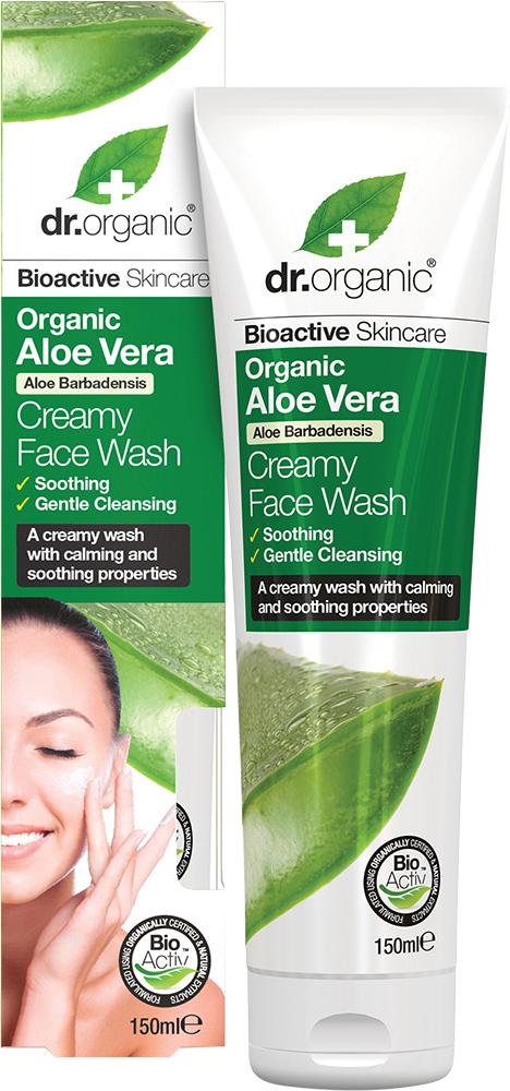 Dr Organic Creamy Face Wash Organic Aloe Vera