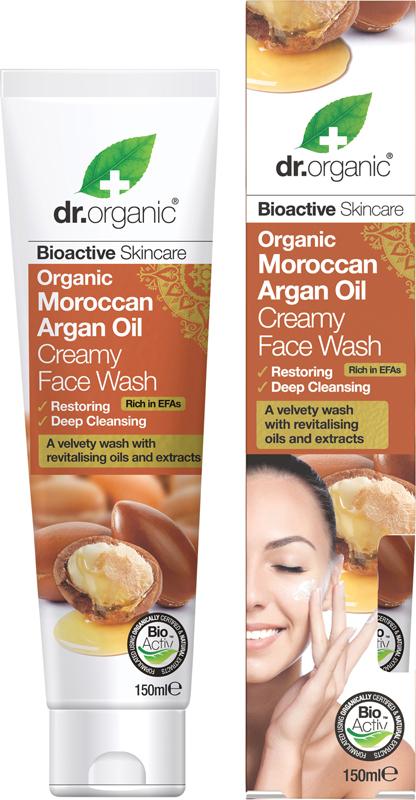 Dr Organic Creamy Face Wash Organic Moroccan Argan Oil