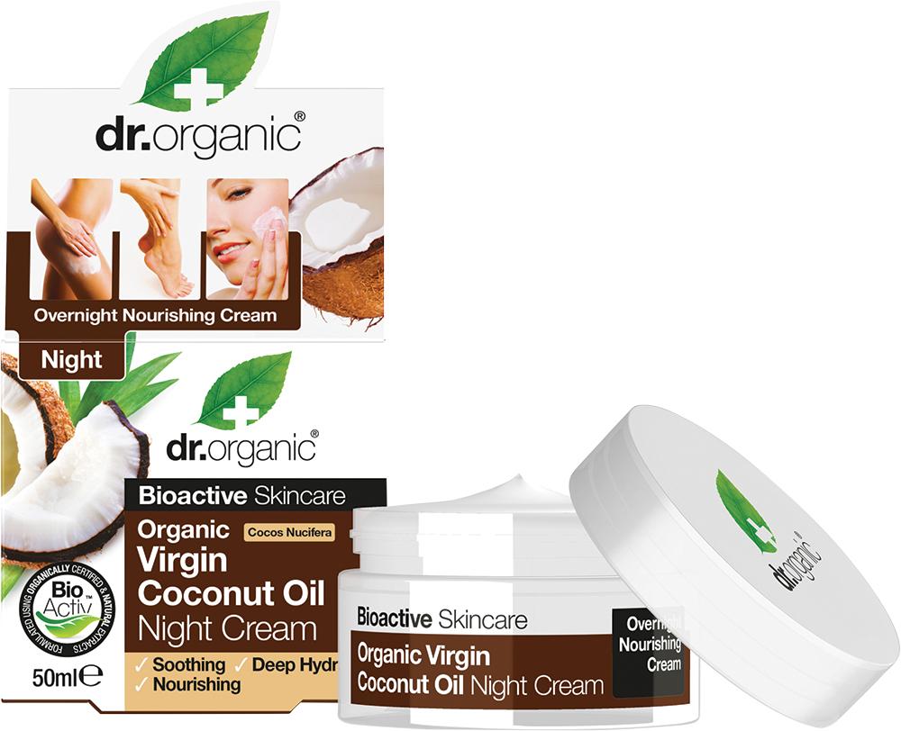 Dr Organic Night Cream Organic Virgin Coconut Oil