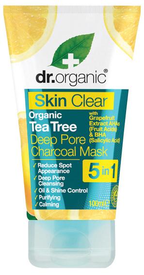 Dr Organic Deep Pore Charcoal Mask Skin Clear Tea Tree