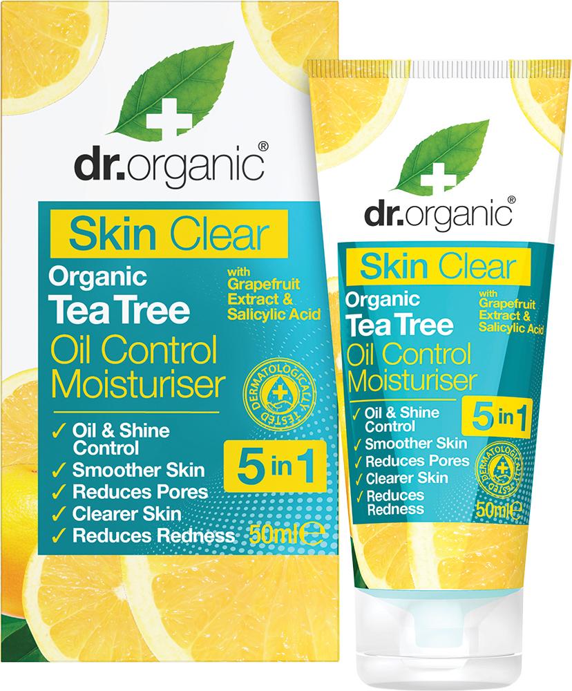 Dr Organic Oil Control Moisturiser Skin Clear Organic Tea Tree