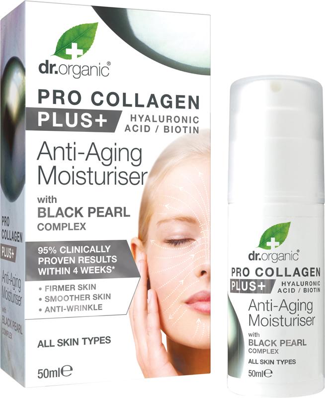 Dr Organic Pro Collagen Plus+ Anti Aging Moisturiser Black Pearl