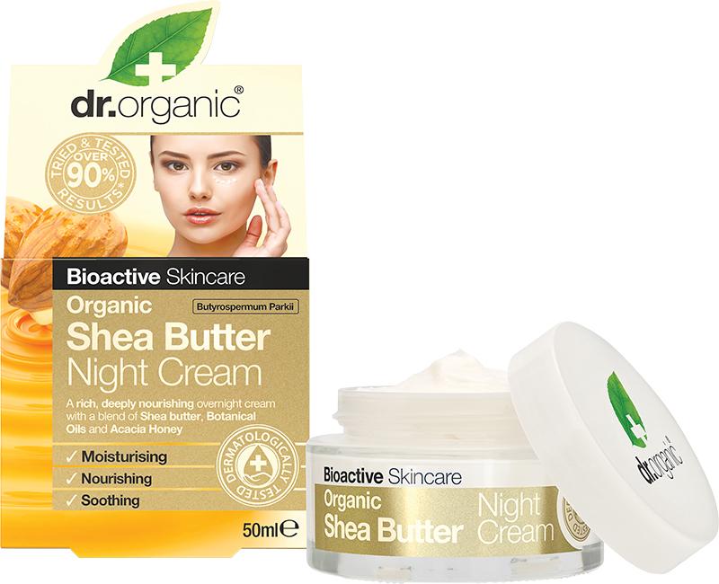 Dr Organic Night Cream Organic Shea Butter