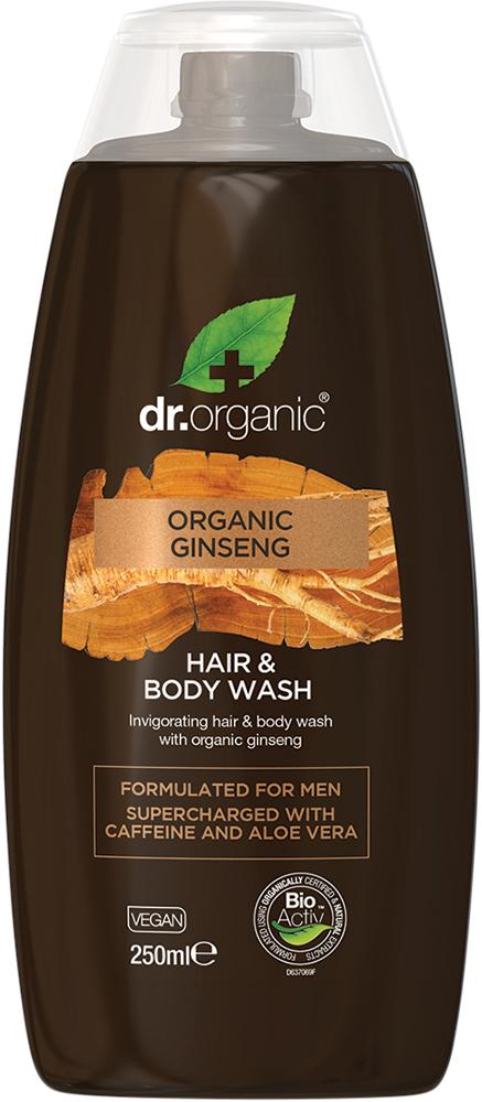 Dr Organic Men's Hair & Body Wash Organic Ginseng