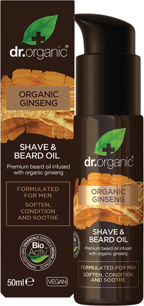 Dr Organic Men's Shave & Beard Oil Organic Ginseng