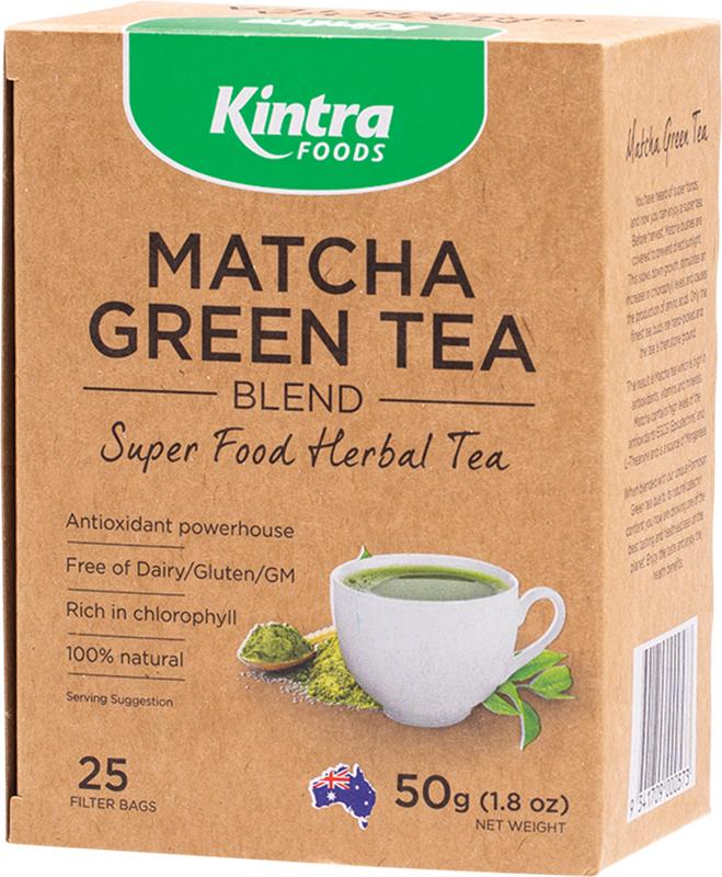 Kintra Foods Matcha Green Tea Blend Tea Bags