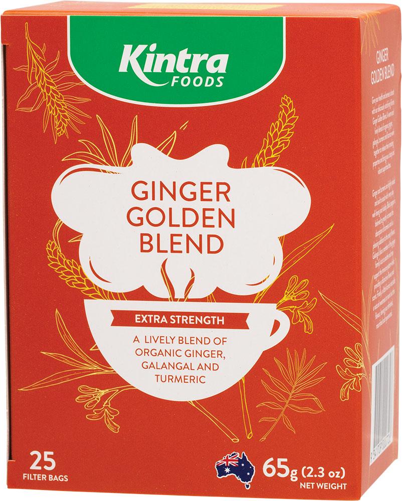 Kintra Foods Herbal Tea Bags Ginger Golden Blend
