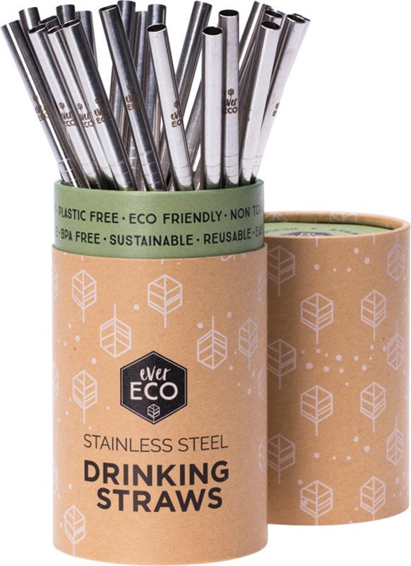 Ever Eco Stainless Steel Straws Straight Counter Display