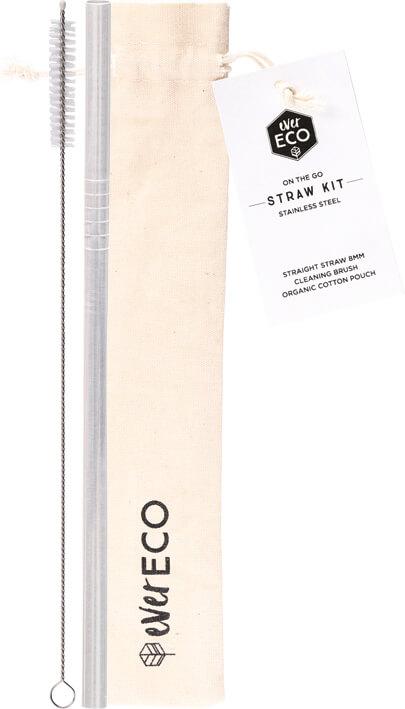 Ever Eco Stainless Steel Straw Kit Straight