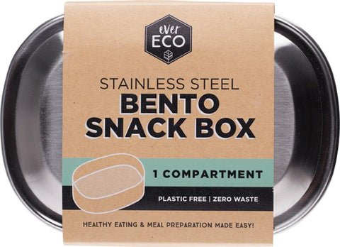 Ever Eco Stainless Steel Bento Snack Box 1 Compartment Ever Eco Stainless Steel Bento Snack Box 1 Compartment