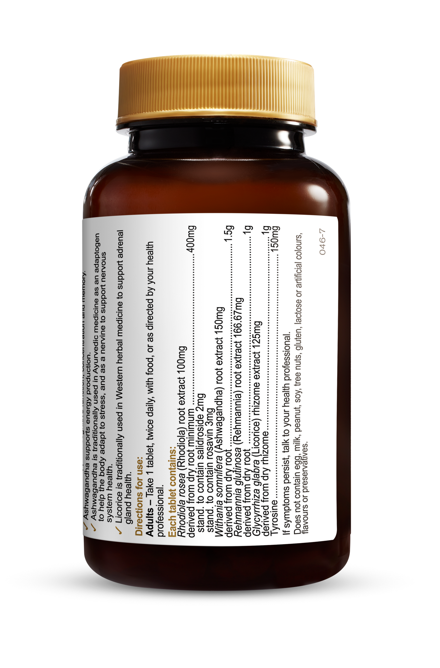 Herbs of Gold - Stress-Ease Adrenal Support