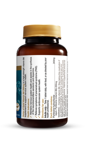 Herbs of Gold Vitamin B6 200mg Herbs of Gold Vitamin B6 200mg