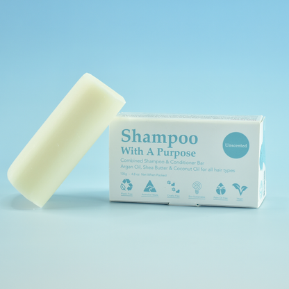 Shampoo with a Purpose Shampoo & Conditioner Bar (Unscented)