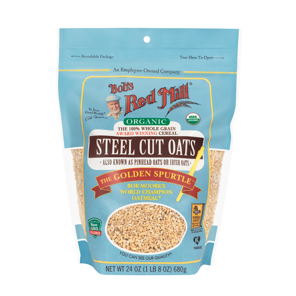 Bob's Red Mill Organic Steel Cut Oats Pure Wheat Free