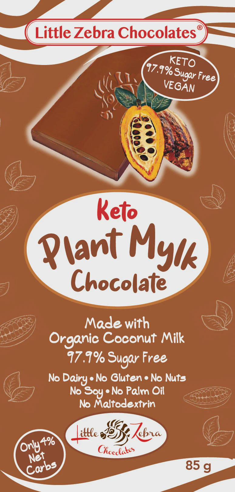 Little Zebra Chocolates Keto Plant Mylk Chocolate