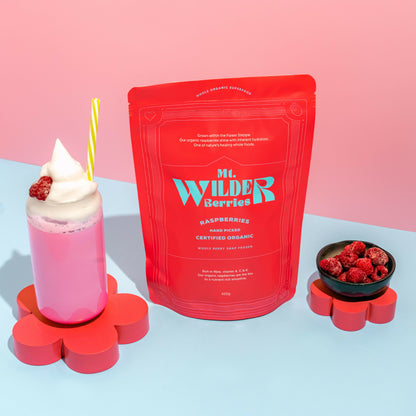 Mt Wilder Berries Organic Frozen Raspberries